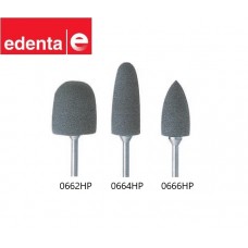 Edenta Exa Technique Acrylic Polisher - Medium Grey - Mounted - 6 Pack - Options Available